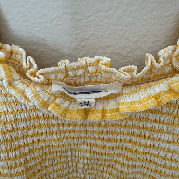 Yellow Gingham Ruffle Top - Picture 2 of 2
